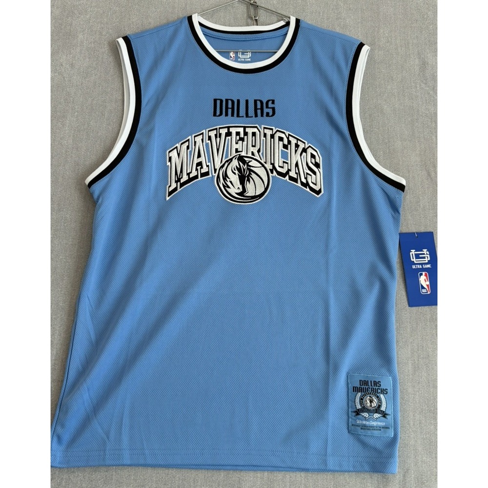 Dallas Mavericks Jersey Mens Medium Blue NBA Basketball Ultra Gme Sleeveless Top